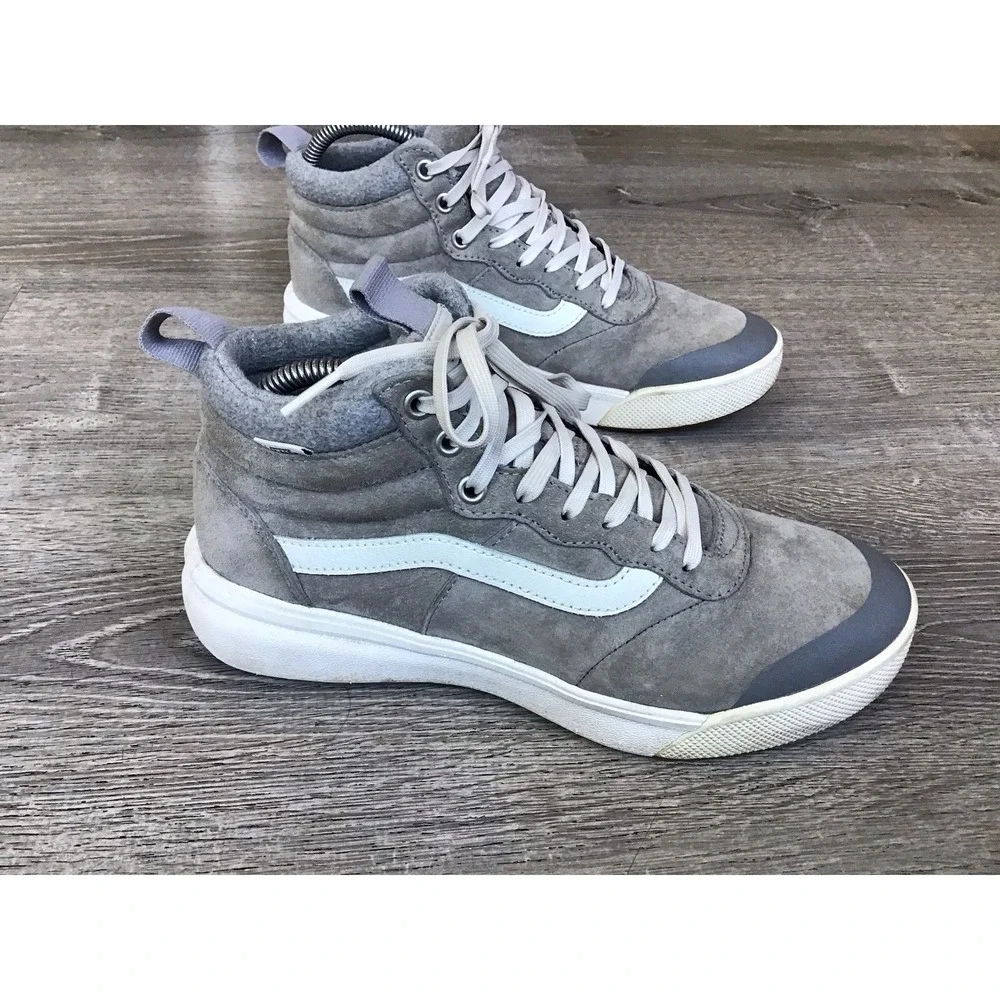 Vans Ultrarange Ultra Cush Lite High Top Shoes Size 8 Mens 9.5 Womens Color Gray